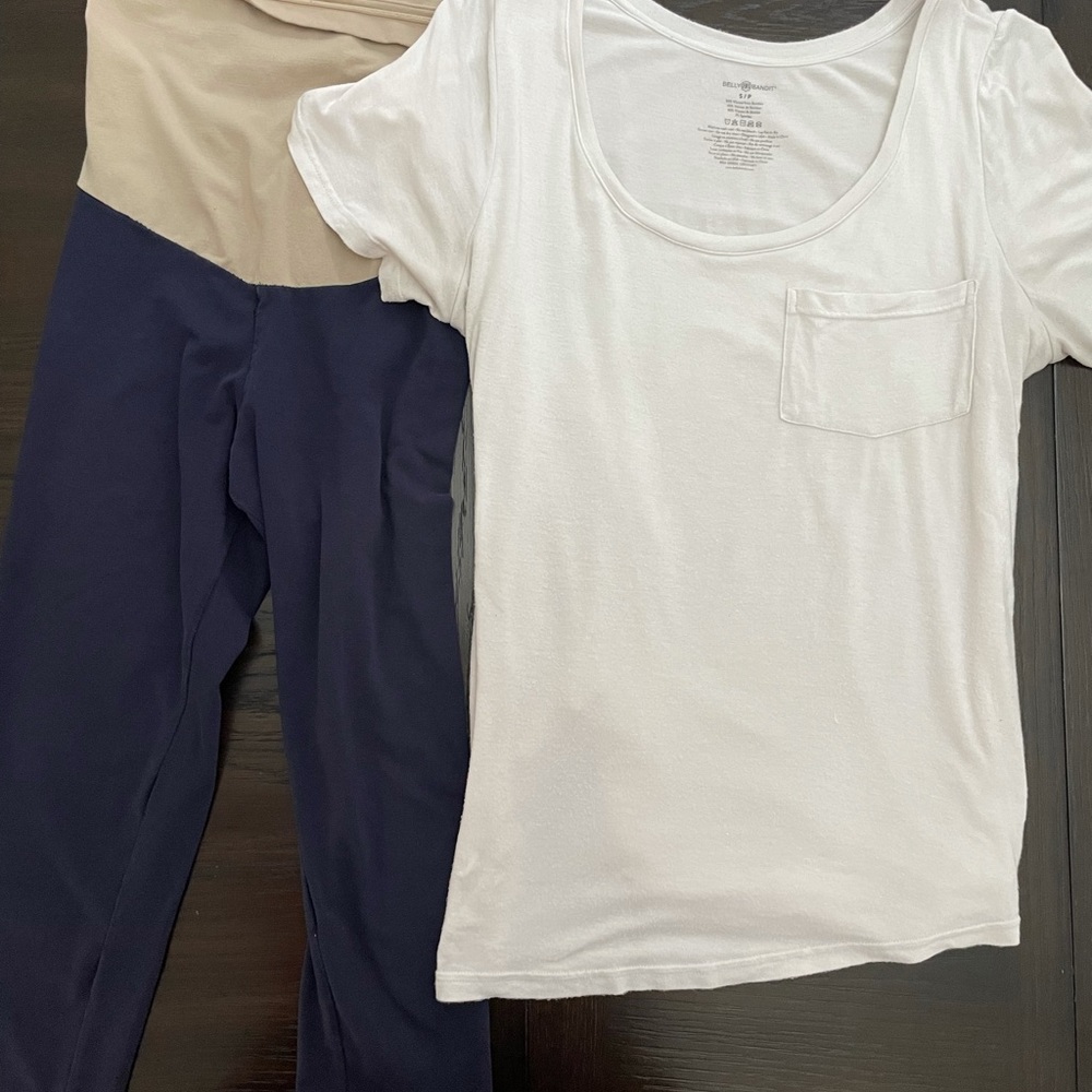 Belly bandit nursing maternity tee and Leggings